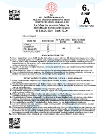 6.Sınıf 2021 Bursluluk Sınavı - AV YAYINLARI - YENİ