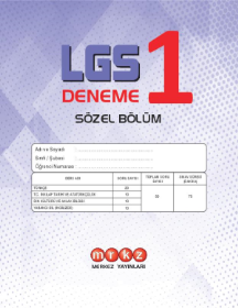 LGS - Deneme - 1 - MERKEZ YAYINLARI