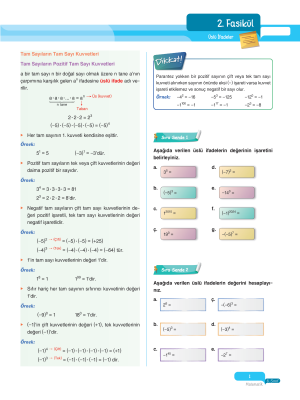 2025 - 8. Sınıf Matematik Fasikülleri - 2 - ULTİ YAYINLARI
