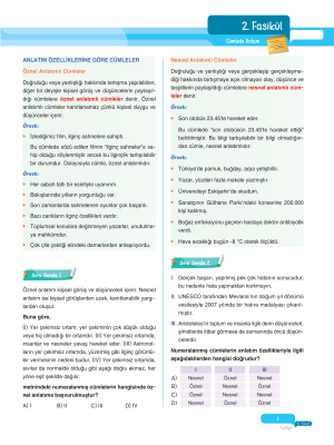 2025 - 8. Sınıf Türkçe Fasikülleri - 2 - ULTİ YAYINLARI
