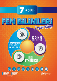 7. Sınıf Fen Bilimleri Defter Kitap - MOZAIK - 2025-2026
