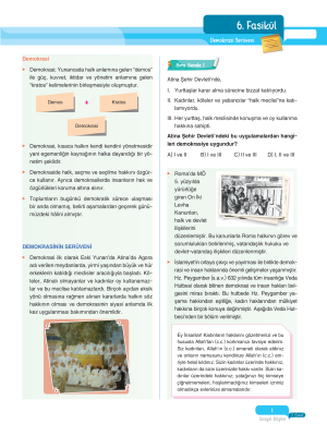 2025 - 7. Sınıf Sosyal Bilgiler Fasikülleri - 6 - ULTİ YAYINLARI