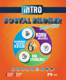 6. Sınıf Sosyal Bilgiler İntro Defter Kitap - MOZAIK - 2023