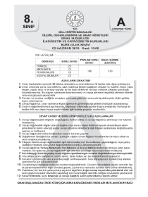 8.Sınıf 2019 Bursluluk Sınavı - AV YAYINLARI