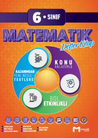 6. Sınıf Matematik  DEFTER KİTAP - MOZAİK YAYINLARI - 2024