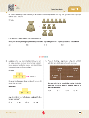 1. Dönem Tam Tekrar Matematik - İŞLEYEN ZEKA YAYINLARI - 2024-25