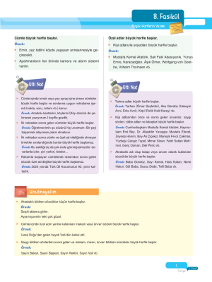 2025 - 5. Sınıf Türkçe Fasikülleri - 8 - ULTİ YAYINLARI