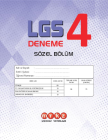 LGS - Deneme - 4 - MERKEZ YAYINLARI