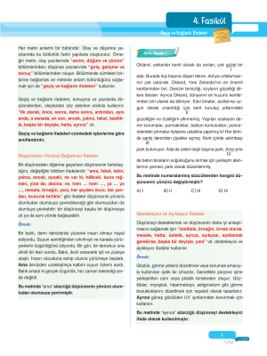 2025 - 5. Sınıf Türkçe Fasikülleri - 4 - ULTİ YAYINLARI