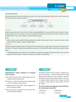2025 - 7. Sınıf Türkçe Fasikülleri - 5 - ULTİ YAYINLARI