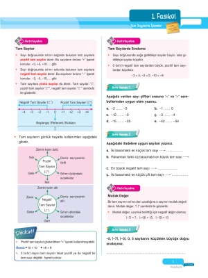 2025 - 7. Sınıf Matematik Fasikülleri - 1 - ULTİ YAYINLARI