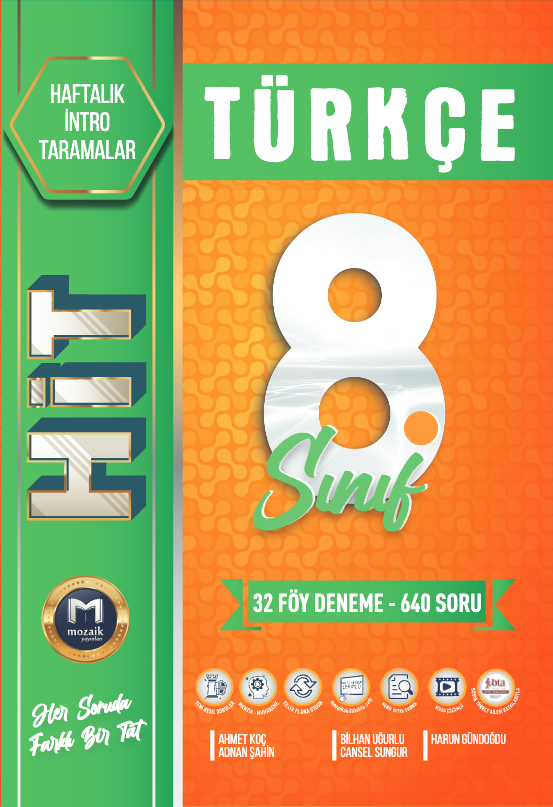 8.SINIF - MOZAIK YAYINLARI - TURKCE - HİT DENEME - 2025-2026