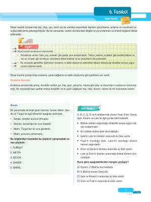 2025 - 5. Sınıf Türkçe Fasikülleri - 6 - ULTİ YAYINLARI