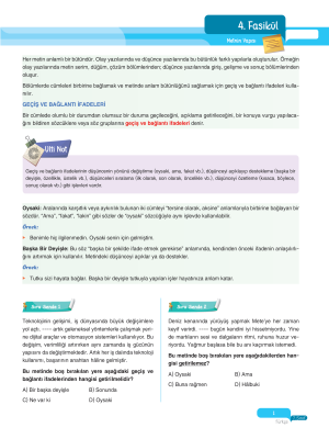 2025 - 7. Sınıf Türkçe Fasikülleri - 4 - ULTİ YAYINLARI