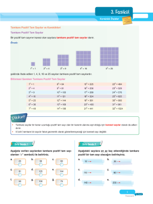 2025 - 8. Sınıf Matematik Fasikülleri - 3 - ULTİ YAYINLARI