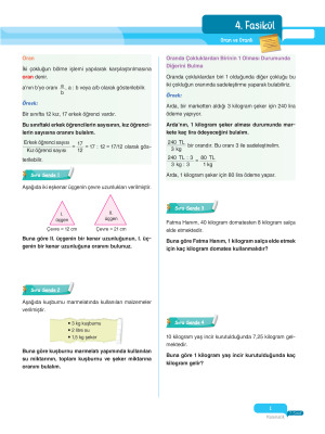 2025 - 7. Sınıf Matematik Fasikülleri - 4 - ULTİ YAYINLARI