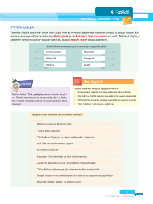 2025 - 8. Sınıf İnkılap ve Atatürkçülük Fasikülleri -4 - ULTİ YAYINLARI