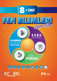 8. Sınıf Fen Bilimleri  Defter Kitap - MOZAIK - 2024