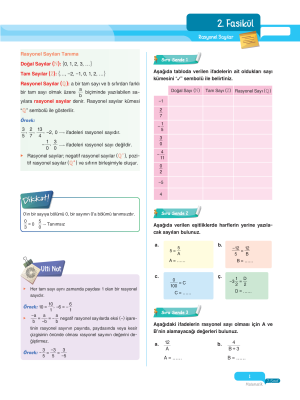 2025 - 7. Sınıf Matematik Fasikülleri - 2 - ULTİ YAYINLARI