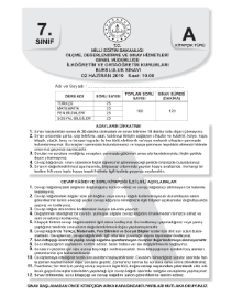 7.Sınıf 2019 Bursluluk Sınavı - AV YAYINLARI - YENİ