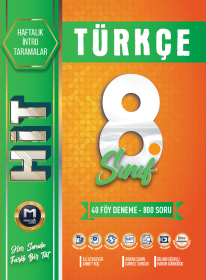 8. Sınıf HİT Türkçe Haftalık Deneme - Mozaik