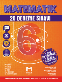 6. Sınıf Matematik Deneme - MOZAİK YAYINLARI - 2024