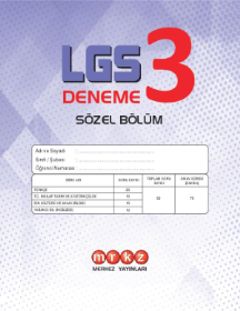 LGS - Deneme - 3 - MERKEZ YAYINLARI