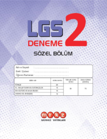 LGS - Deneme - 2 - MERKEZ YAYINLARI