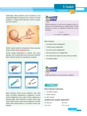 2025 - 8. Sınıf Fen Bilimleri Fasikülleri - 5 - ULTİ YAYINLARI
