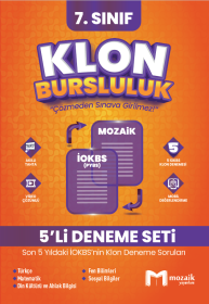 7.SINIF 5Lİ KLON: 2024 İOKBS DENEMESİ - MOZAİK YAYINLARI - 2024-25