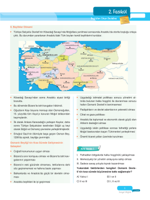 2025 - 7. Sınıf Sosyal Bilgiler Fasikülleri - 2 - ULTİ YAYINLARI