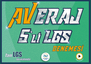 8.Sınıf 5li Deneme - AVERAJ - AV YAYINLARI