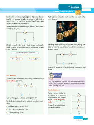 2025 - 7. Sınıf Fen Bilimleri Fasikülleri - 7 - ULTİ YAYINLARI