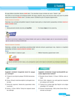 2025 - 6. Sınıf Türkçe Fasikülleri - 2 - ULTİ YAYINLARI
