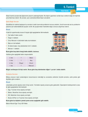 2025 - 6. Sınıf Türkçe Fasikülleri - 6 - ULTİ YAYINLARI