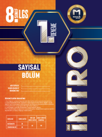 8. Sınıf 7li Sayısal Deneme İNTRO - MOZAİK YAYINLARI