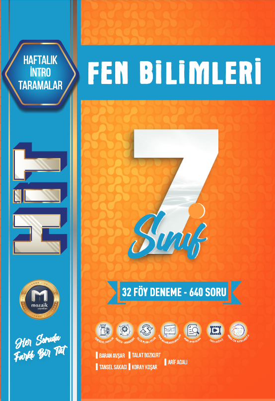 7.SINIF - MOZAIK YAYINLARI - FEN BILIMLERI - HİT DENEME - 2025-2026