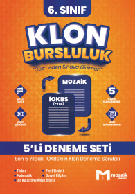 6.SINIF 5Lİ KLON: 2025 İOKBS DENEMESİ - MOZAİK YAYINLARI - 2025-26