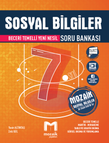7. Sınıf Sosyal Bilgiler Soru Bankası - MOZAIK - 2023