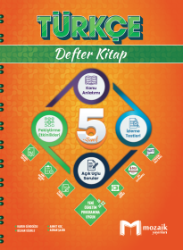 5.Sınıf Türkçe Defter Kitap - MOZAİK YAYINLARI - 2024-25