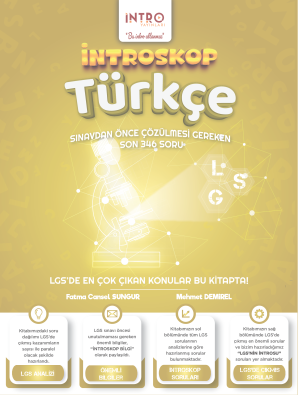 8.Sınıf Türkçe İNTROSKOP - İNTRO YAYINLARI - 2024-25