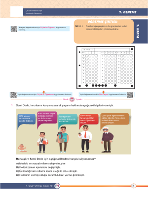 5.Sınıf Sosyal Bilimler - HİT DENEME - MOZAİK - 2024-25