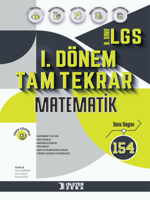 8. Sınıf Matematik İşleyen Zeka 1. Dönem Soru Bankası - 2023