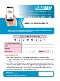 LGS PARAGRAF - 12Lİ DENEME - TANIM YAYINLARI