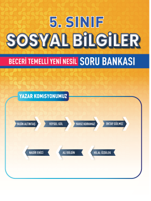 5.Sınıf Sosyal Bilgiler Soru Bankası - MOZAİK YAYINLARI - 2024-25