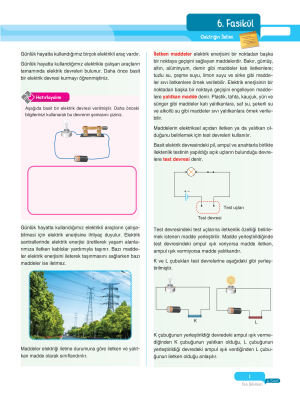 2025 - 6. Sınıf Fen Bilimleri Fasikülleri - 6 - ULTİ YAYINLARI