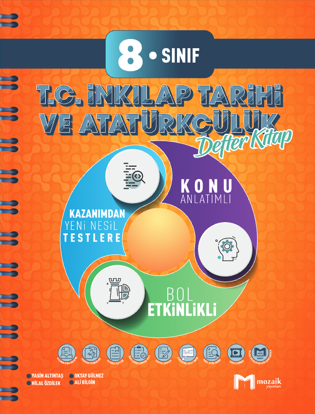 8. Sınıf T.C iNKILAP DEFTER KİTAP - MOZAİK - 25-26