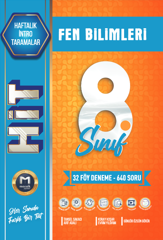 8.SINIF - MOZAIK YAYINLARI - FEN BILIMLERI - HİT DENEME - 2025-2026