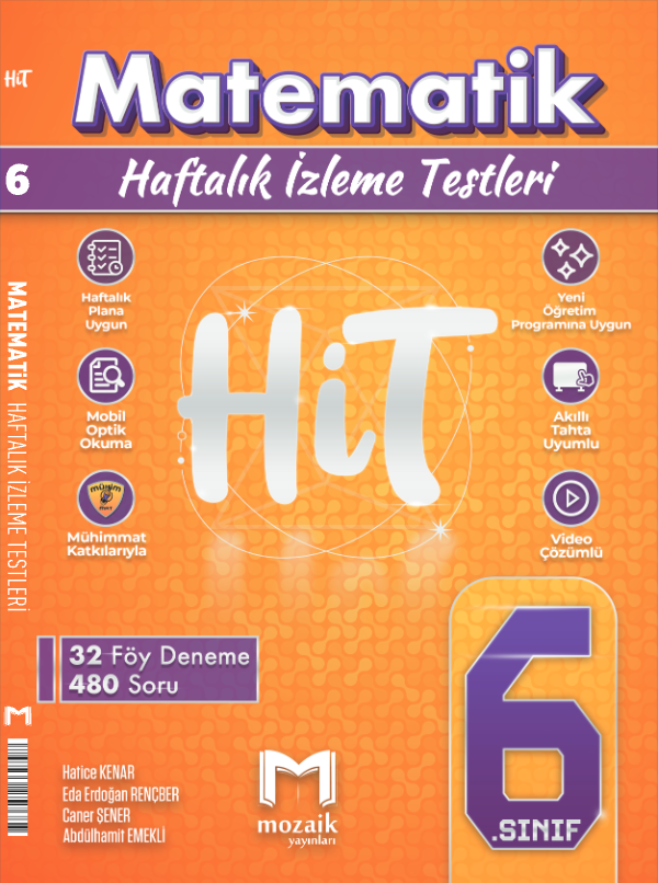 6.SINIF - MOZAIK YAYINLARI - MATEMATIK - HİT DENEME - 2025-2026
